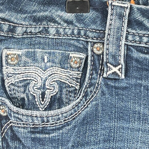 Rock Revival Jeans Size 30 Alivia Straight Leg  Low Rise - Picture 5 of 16